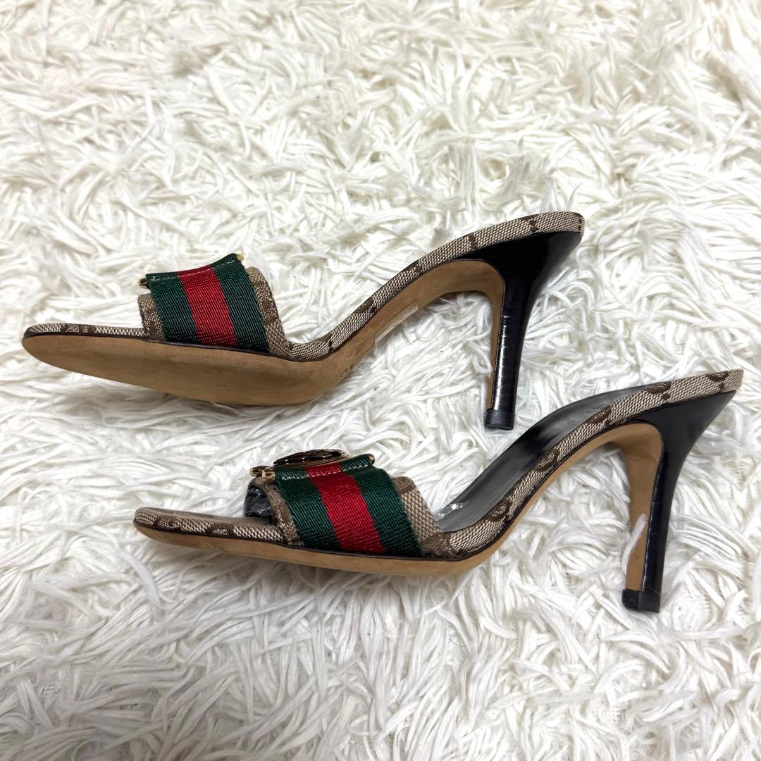 GUCCI✨ミュール　サンダル　GG シェリーライン　クレスト　サイズ34