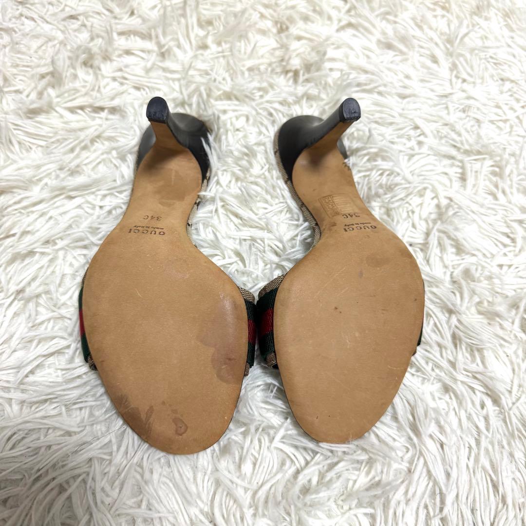 GUCCI✨ミュール　サンダル　GG シェリーライン　クレスト　サイズ34