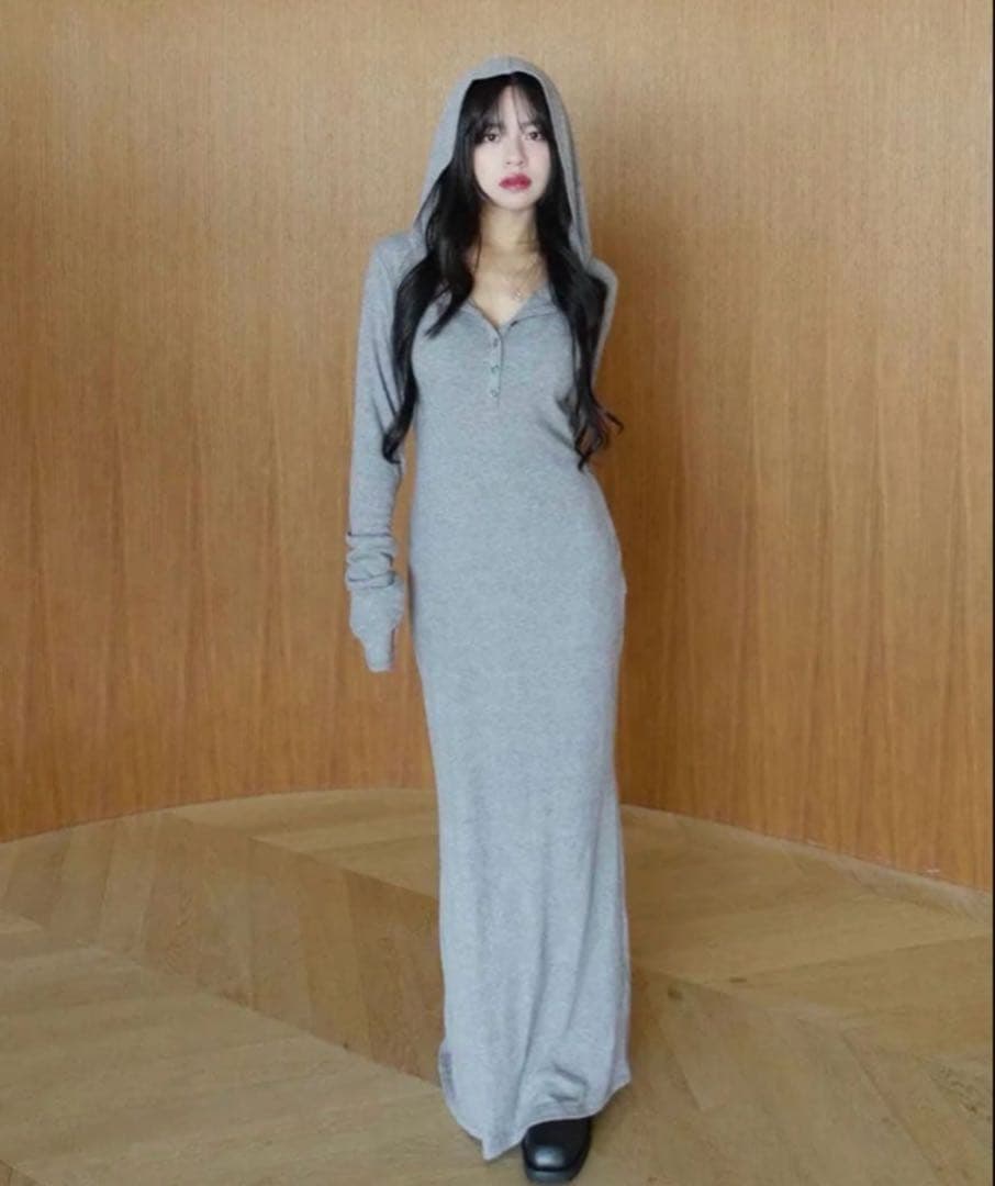 新品未使用♡SeaRoomLynn Hoodie Slim カットドレス S