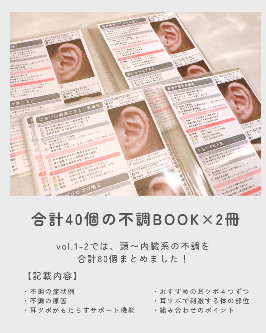 耳ツボ不調BOOK mini vol.1-4セット | 耳ツボ辞典
