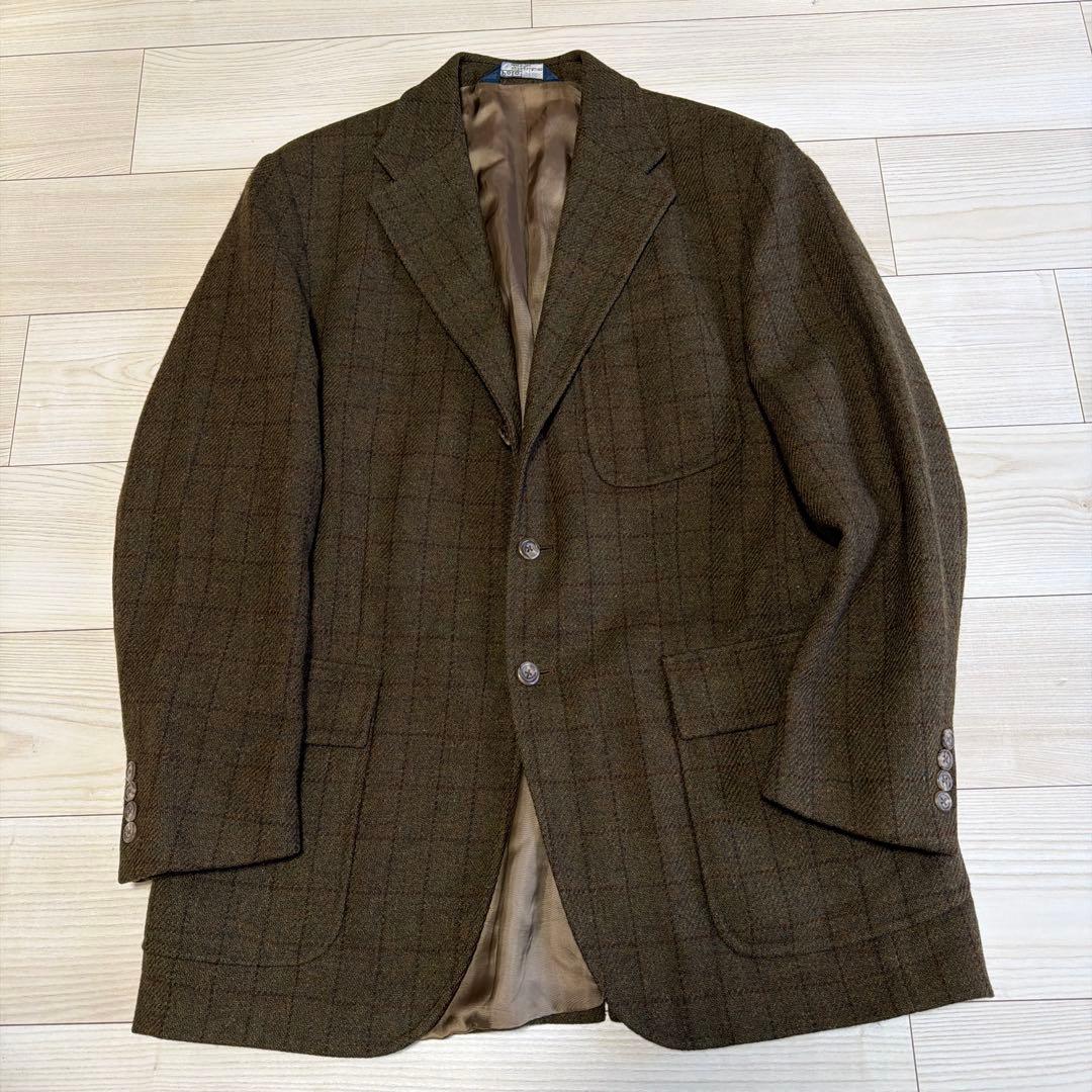 Z*1様 80s Italy製　ポロバイラルフローレン　チェック　ツイード　ブラ