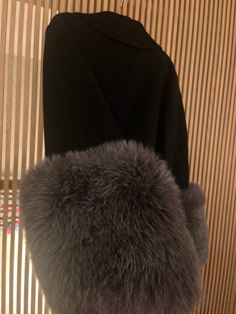 drawerドゥロワー36ファーケープコートポンチョ22AW2022