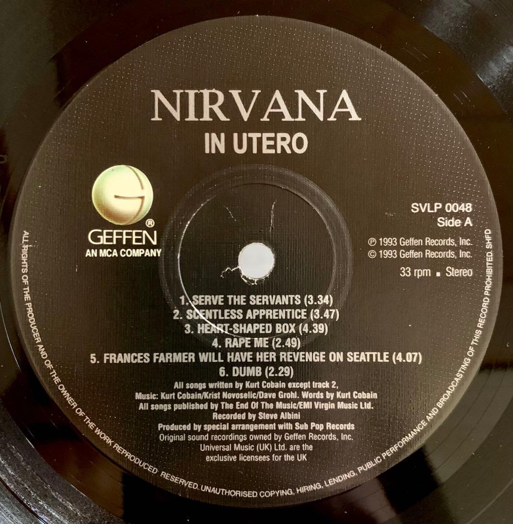専用　NIRVANA / IN UTERO レコード