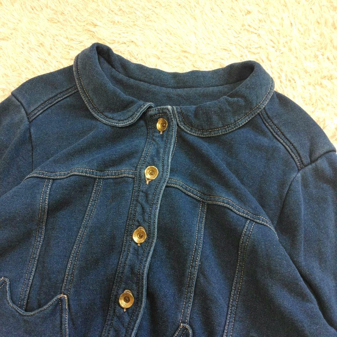 franche lippee ねこポケット 丸襟 デニムジャケット FL5