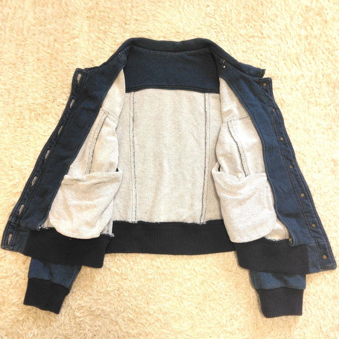 franche lippee ねこポケット 丸襟 デニムジャケット FL5