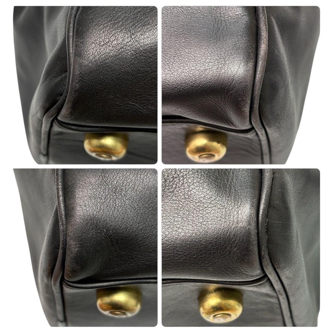 美品✨ オールドコーチ ボストンバッグ 2way レザー ブラック 鍵 南京錠