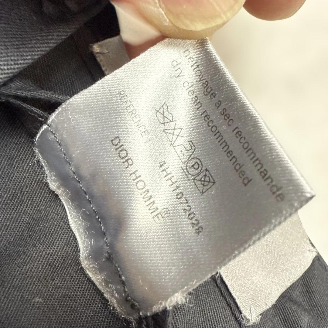 ディオールオム　光沢あり　スラックス　ブラック　サイズ48