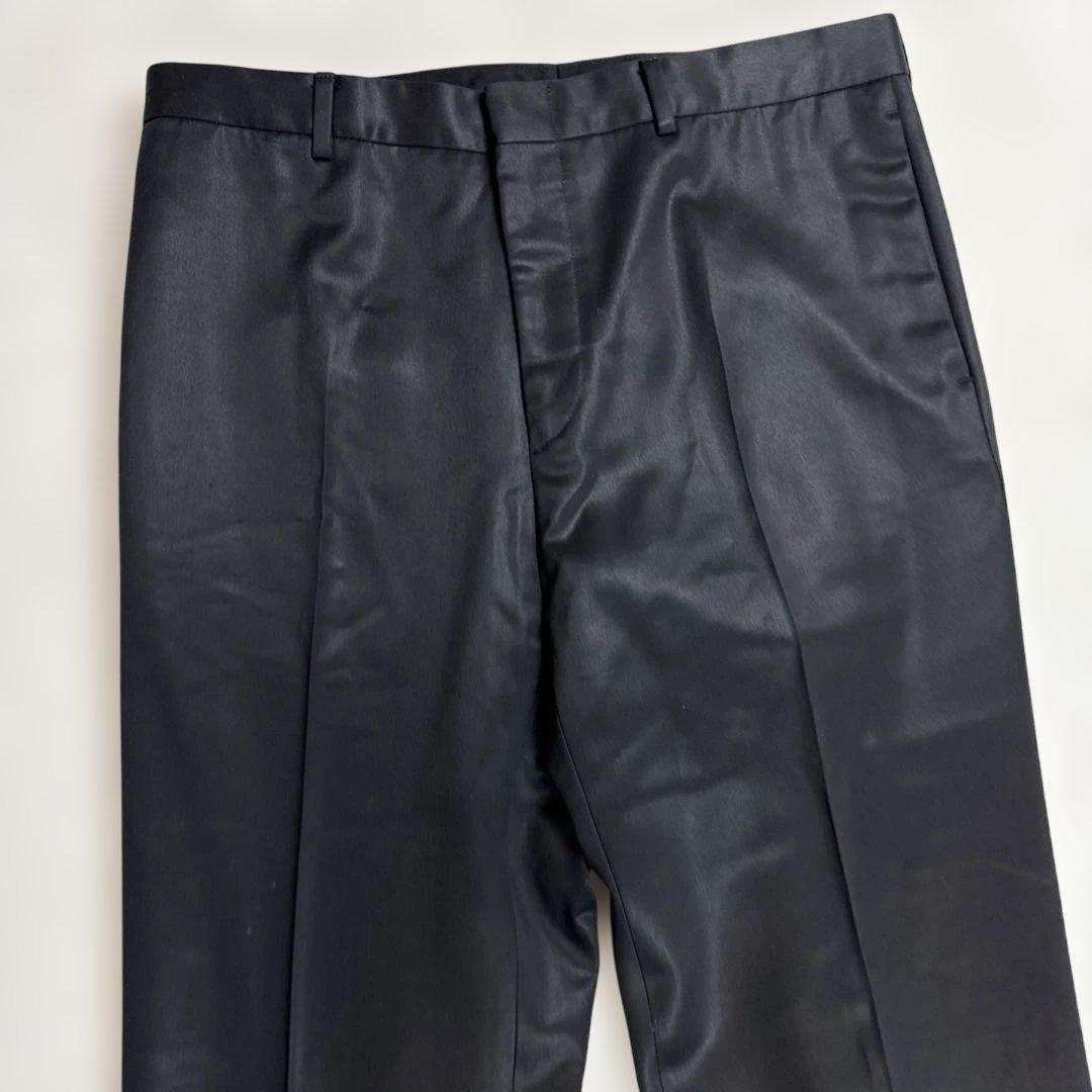 ディオールオム　光沢あり　スラックス　ブラック　サイズ48