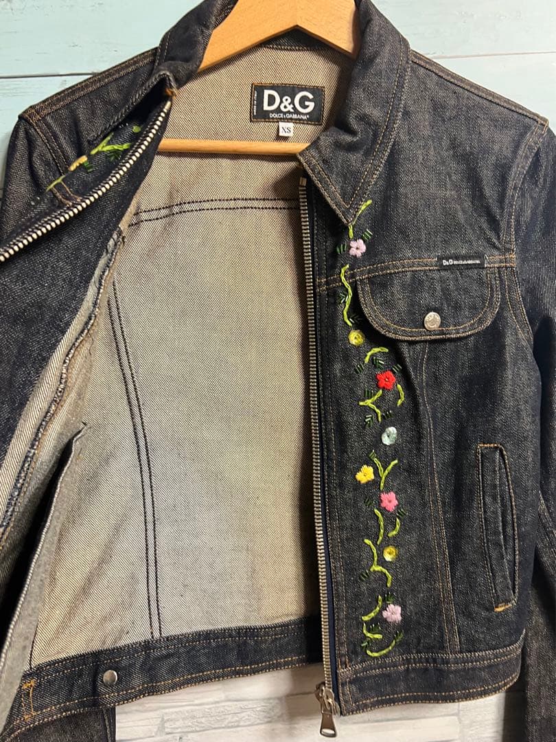 DOLCE&GABBANA お花刺繍Gジャン