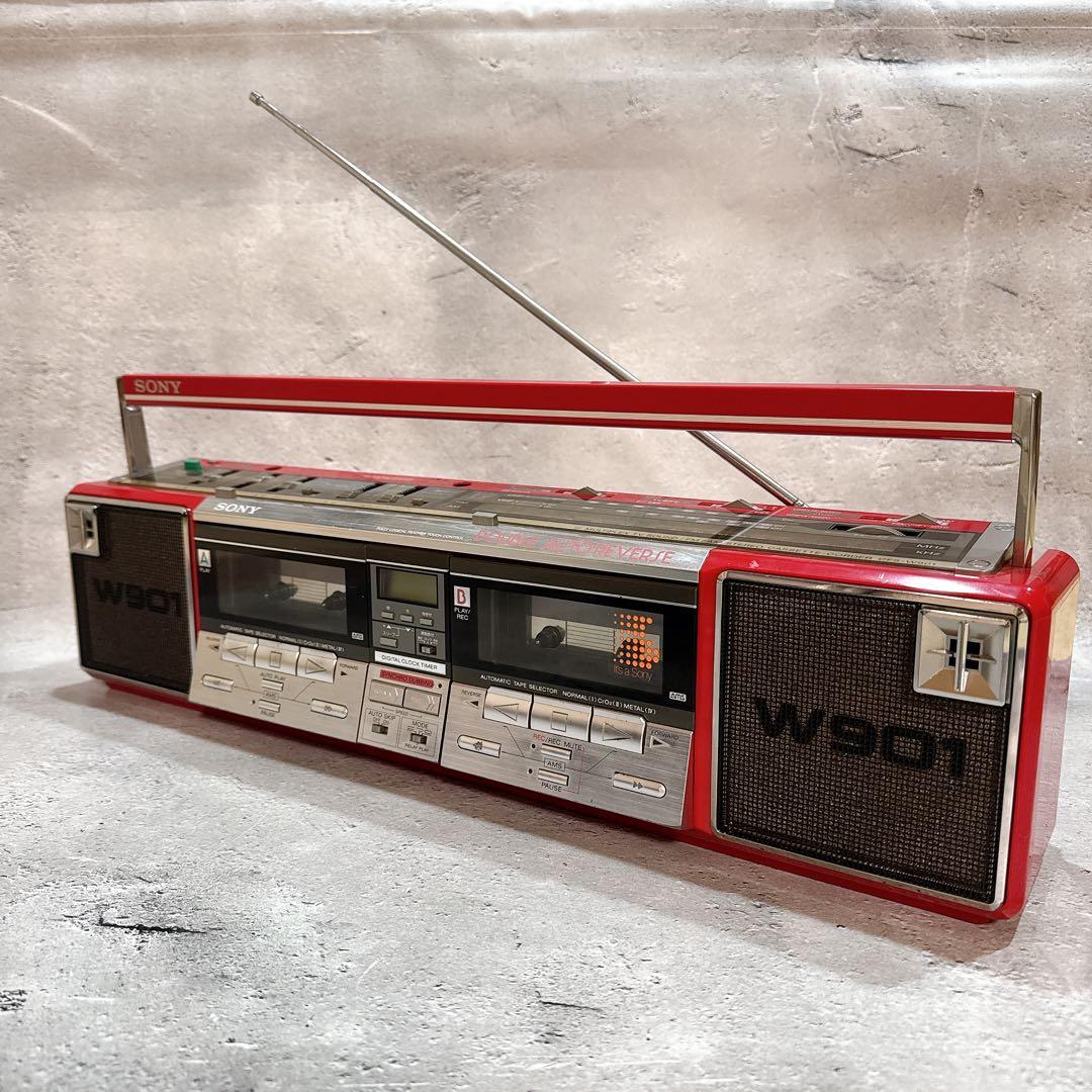 SONY CFS-W901 ラジカセ FM/AM受信OK 音質良好 昭和レトロ