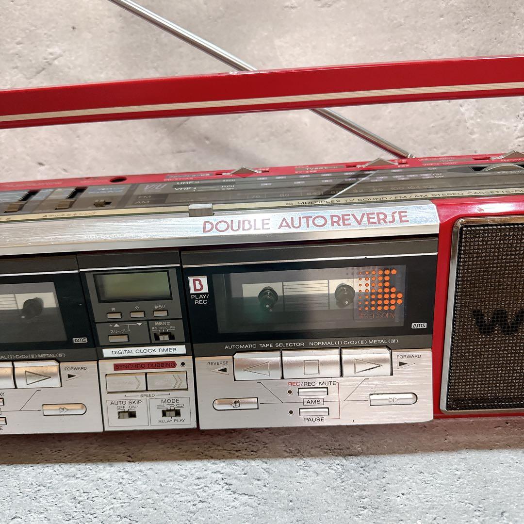 SONY CFS-W901 ラジカセ FM/AM受信OK 音質良好 昭和レトロ