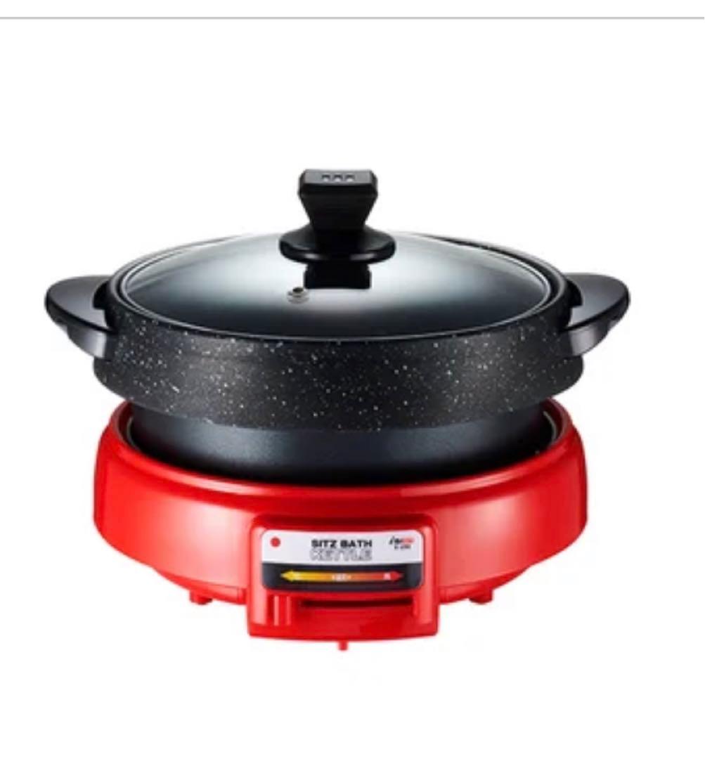 お値下げ　新品未使用SITZ BATH 赤色グリル鍋 32.5cm x 18cm