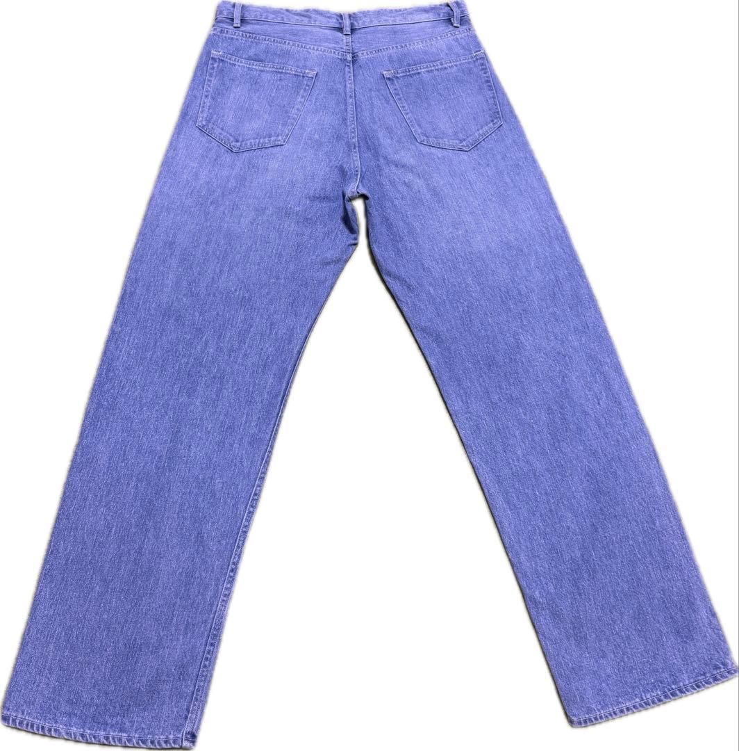 パンツ SELVEDGE FADED LIGHT DENIM WIDE PANTS