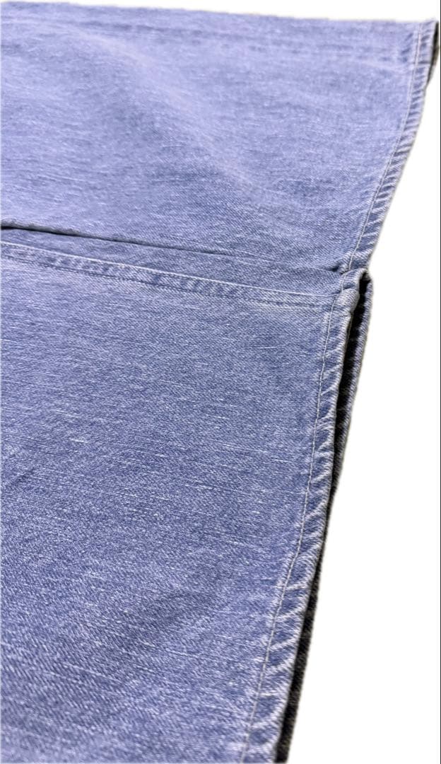 パンツ SELVEDGE FADED LIGHT DENIM WIDE PANTS