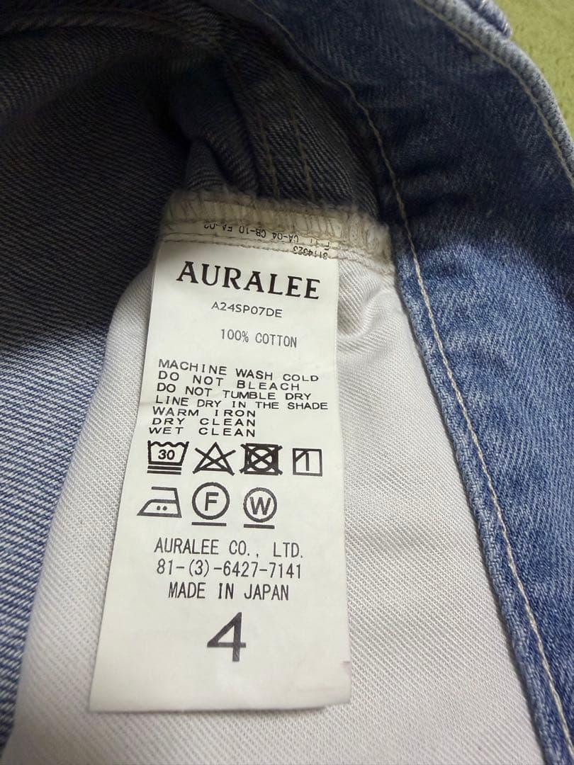 パンツ SELVEDGE FADED LIGHT DENIM WIDE PANTS