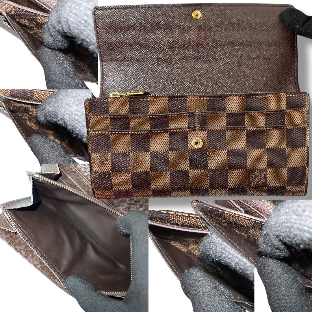 ルイヴィトン✨長財布　ポルトフォイユサラ　ダミエ　エベヌ　10枚