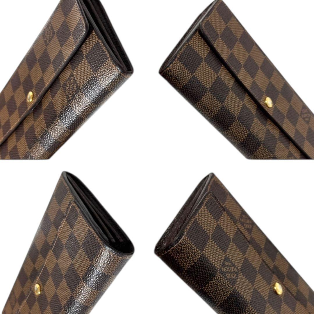 ルイヴィトン✨長財布　ポルトフォイユサラ　ダミエ　エベヌ　10枚