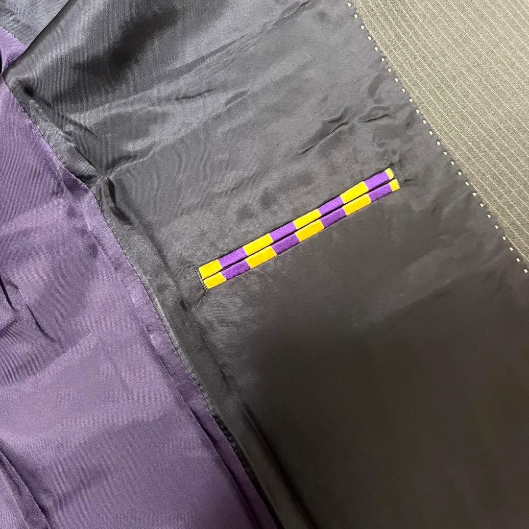 ポールスミス×高級生地ゼニア スーツ セットアップ マルチストライプ グレー