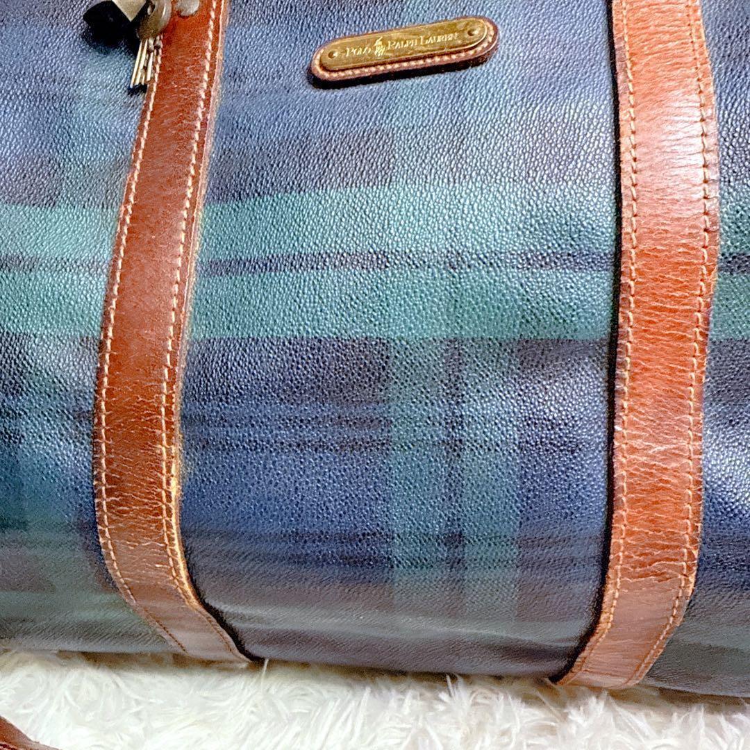 Polo Ralph Lauren ボストンバッグ チェック 2way 大容量