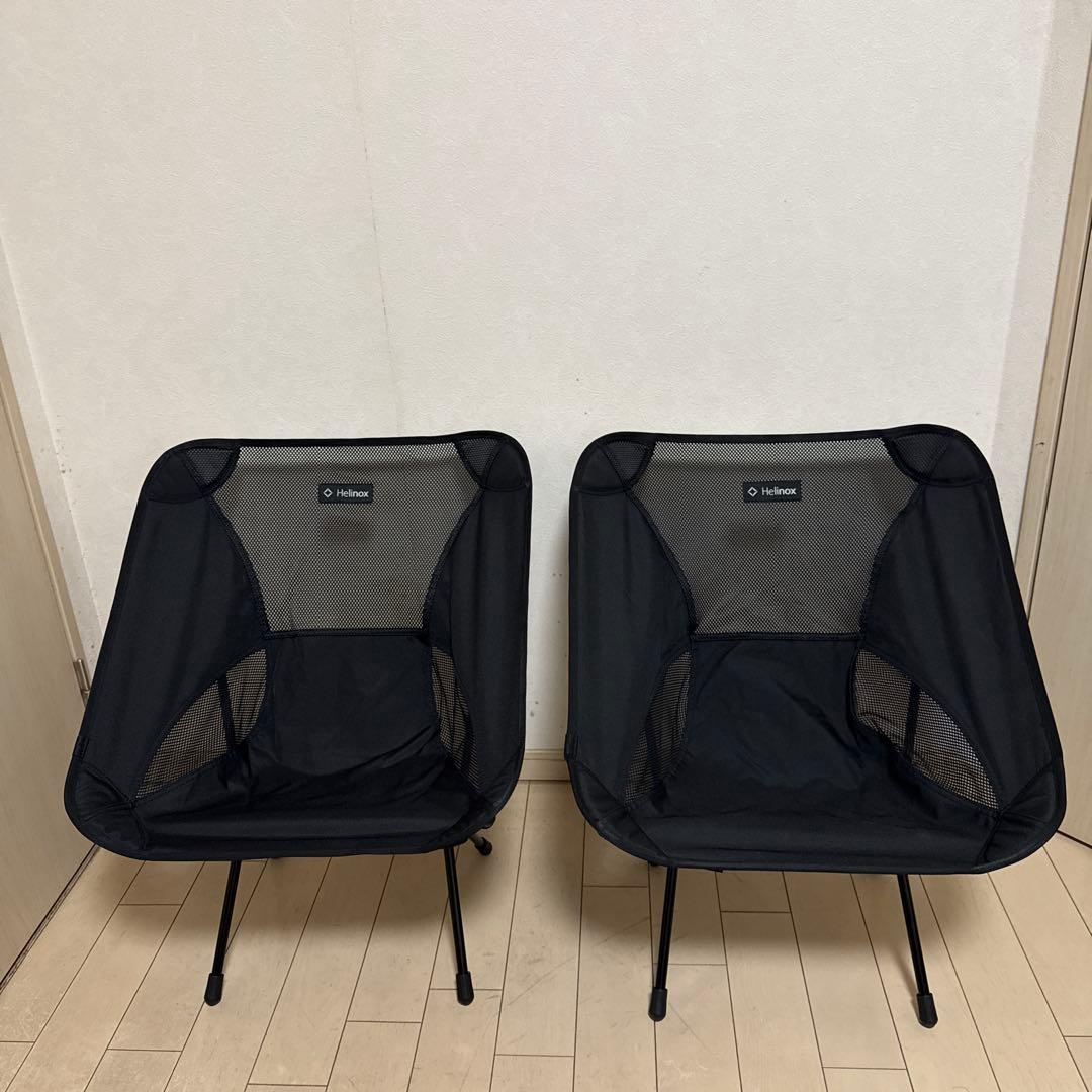 ヘリノックス　チェアワン　ブラック　２脚セット