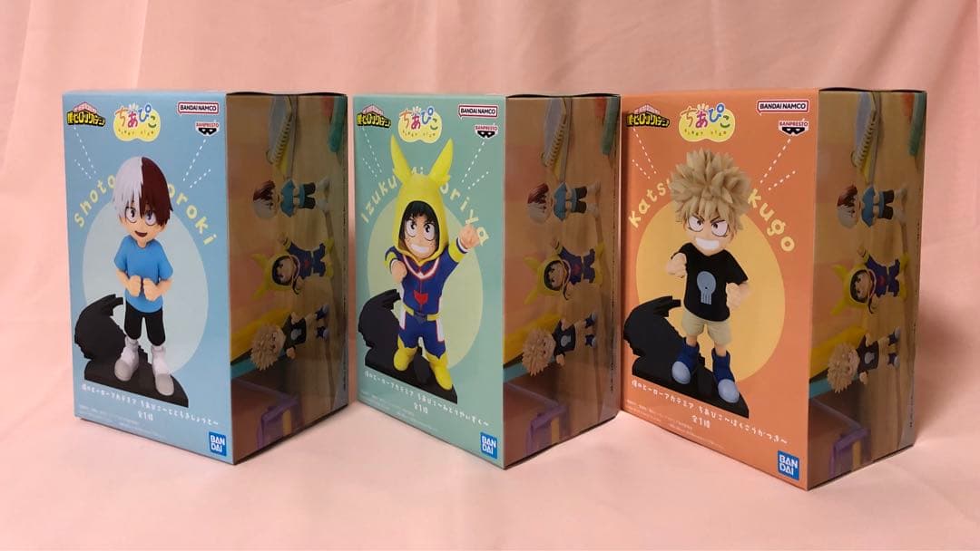 新品未開封】僕のヒーローアカデミア ちあぴこ 緑谷出久 爆豪勝己 轟焦凍 セット