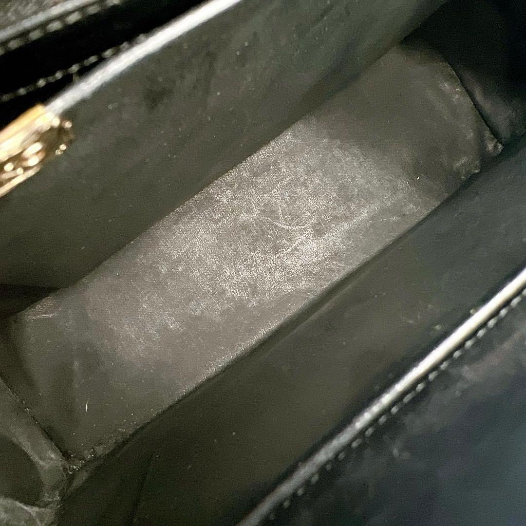 WAKO カーフレザー ターンロック金具 フォーマルバッグ ブラック f528