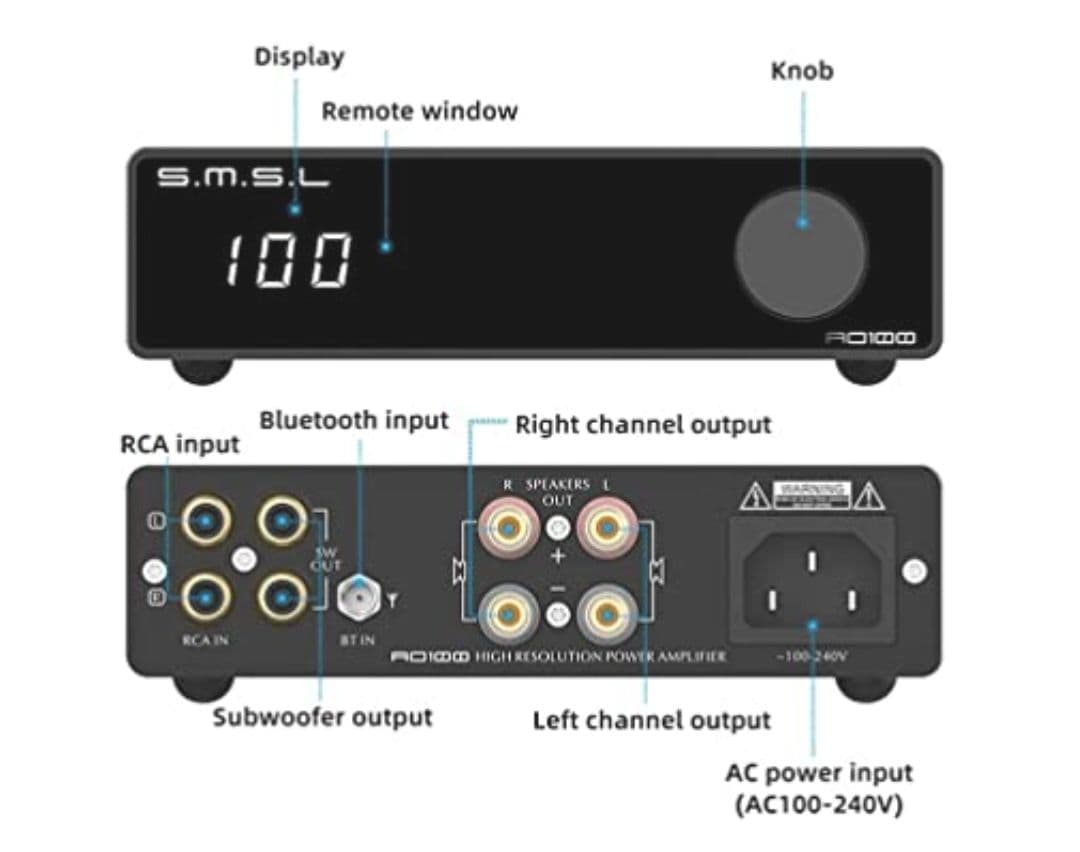 週末値下げ S.M.S.L AO100 デジタルアンプ