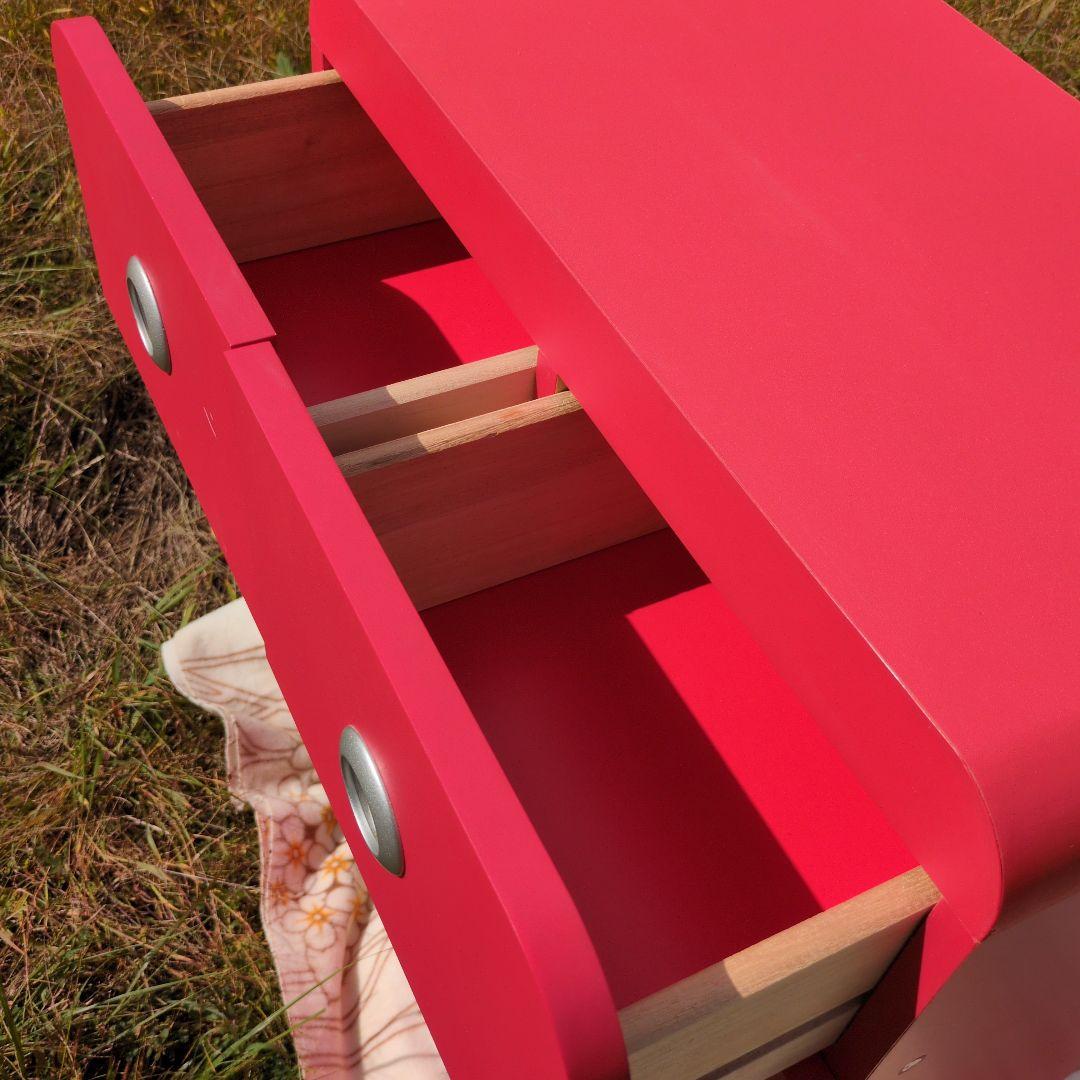 昭和レトロ チェスト 脚付き 引出し 収納 キャビネット ポップ 店舗 カフェ