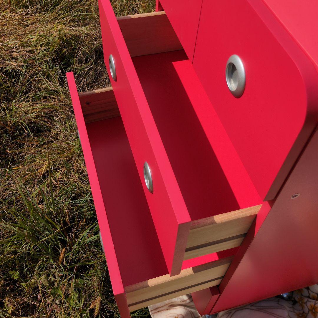 昭和レトロ チェスト 脚付き 引出し 収納 キャビネット ポップ 店舗 カフェ