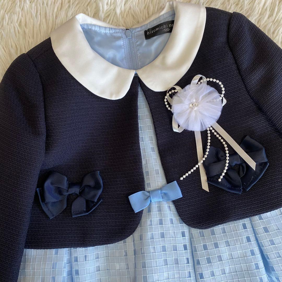 未使用に近い✨ヒロミチナカノ　フォーマル3点セット　120cm 女の子