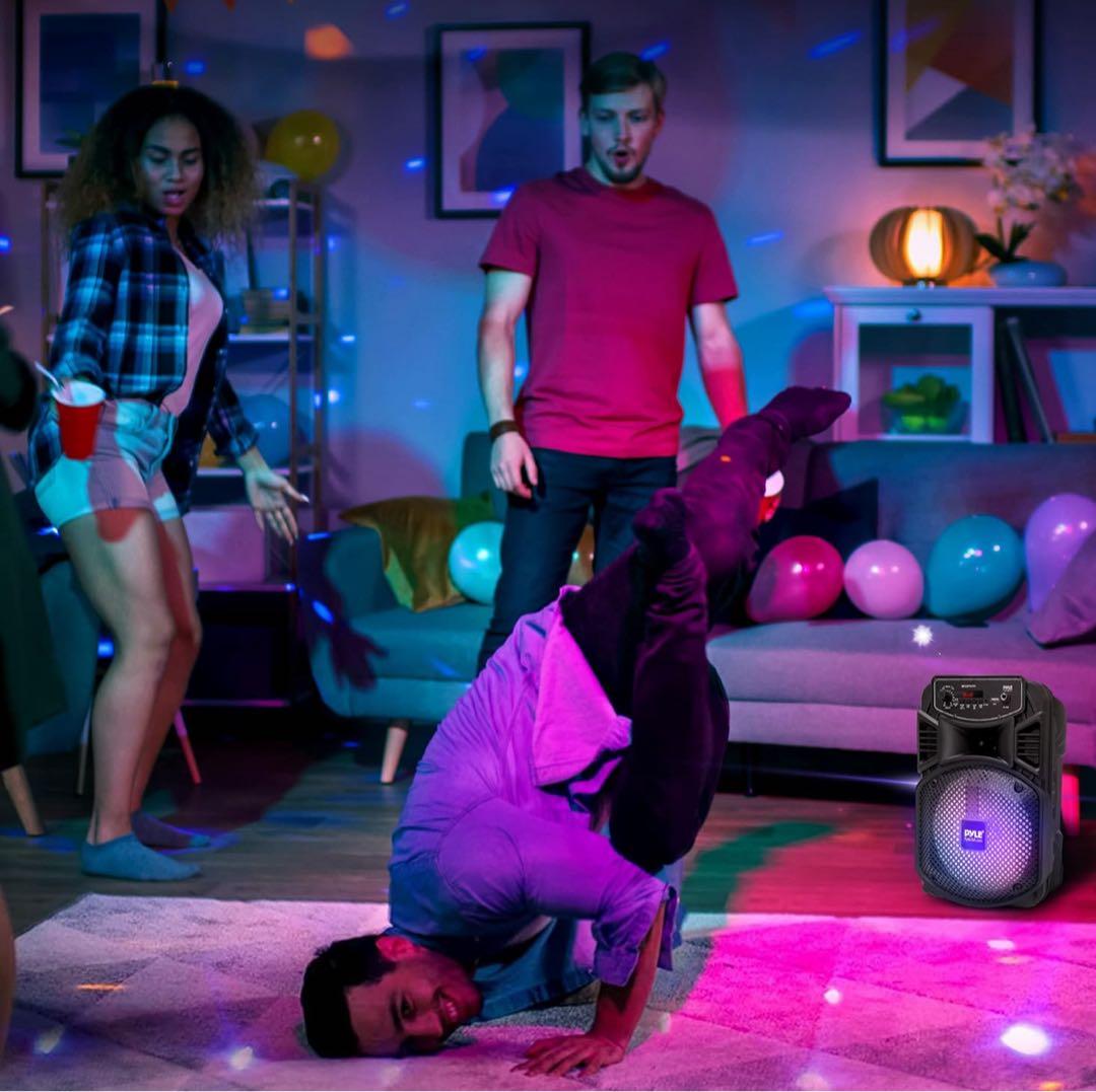 ワイヤレス Bluetooth ポータブルスピーカー 8インチ】 最大出力300