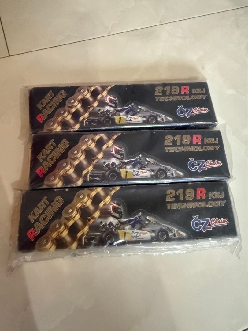 219R KART TECHNOLOGY チェーン 3個セット