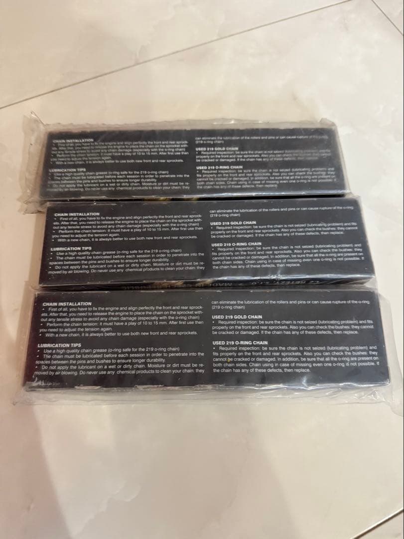 219R KART TECHNOLOGY チェーン 3個セット