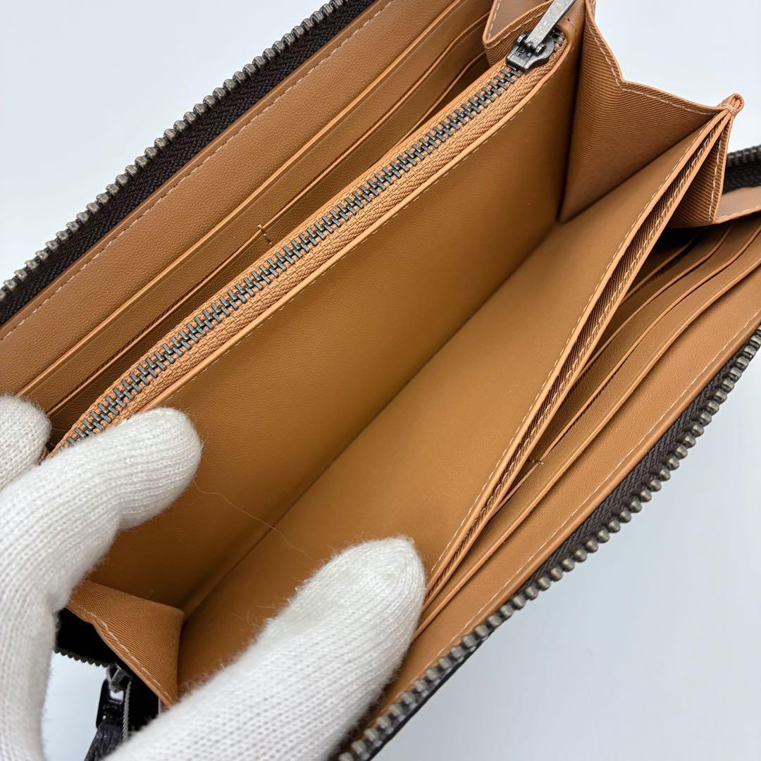 COACH コーチ アコーディオンジップ ウォレット フローラル 花柄 ラメ