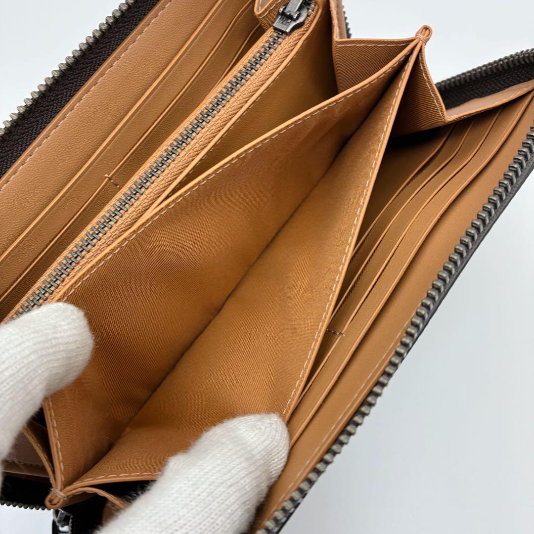 COACH コーチ アコーディオンジップ ウォレット フローラル 花柄 ラメ