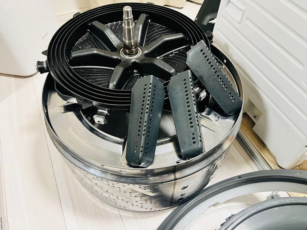 【分解洗浄済・Vベルト新品】Panasonicドラム式洗濯機NA-VG710L左