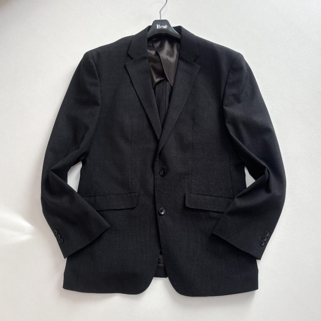 【洗える】スーツセレクト ビジネススーツ 3ピース 4S ベスト 無地 AB6