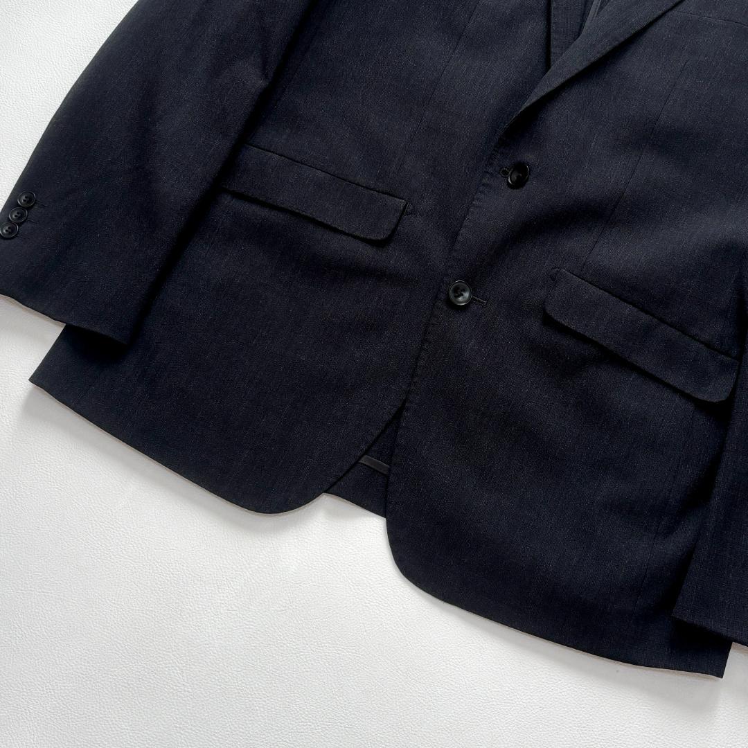 【洗える】スーツセレクト ビジネススーツ 3ピース 4S ベスト 無地 AB6