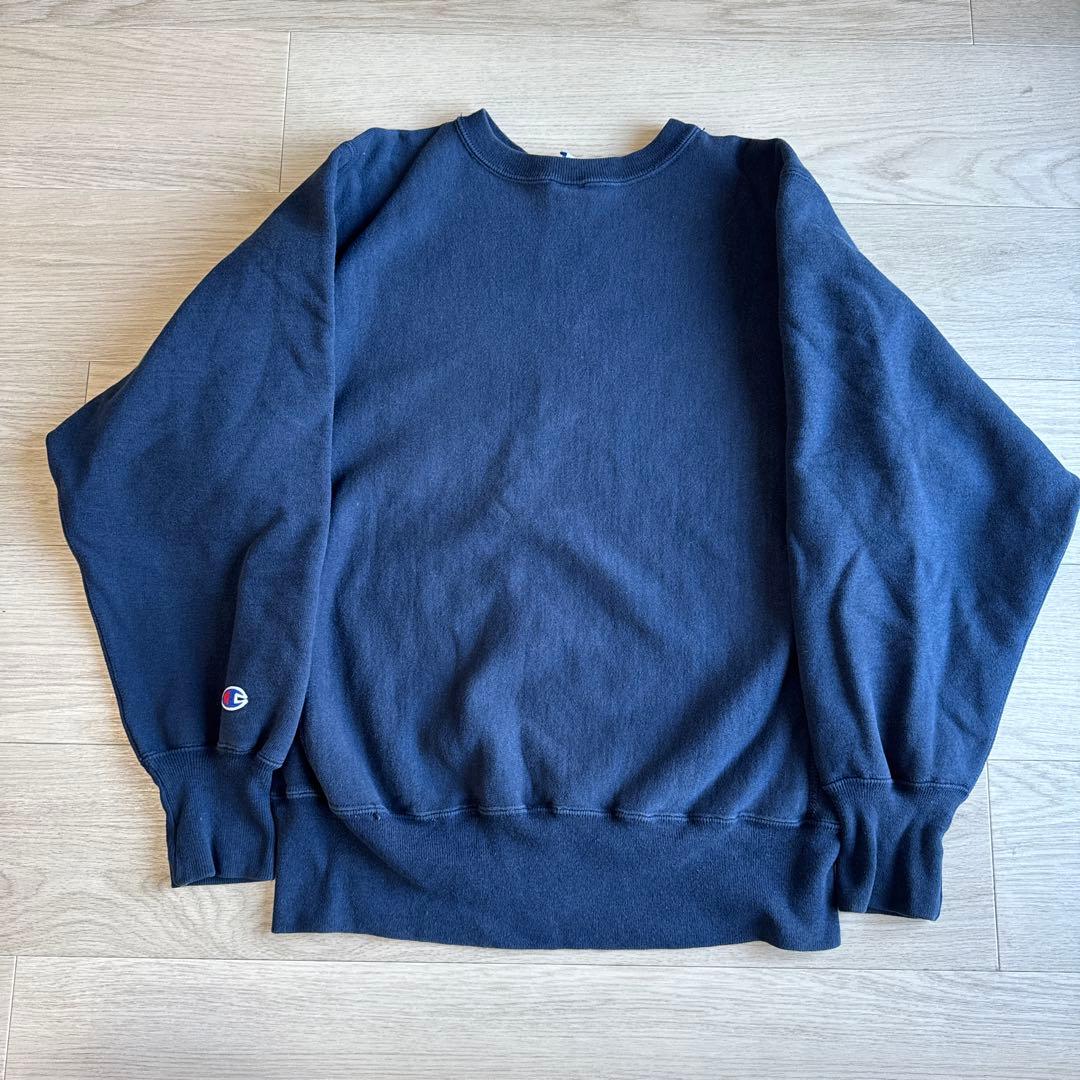 90s champion リバースウィーブ　目無し　ネイビー　メキシコ製　レア