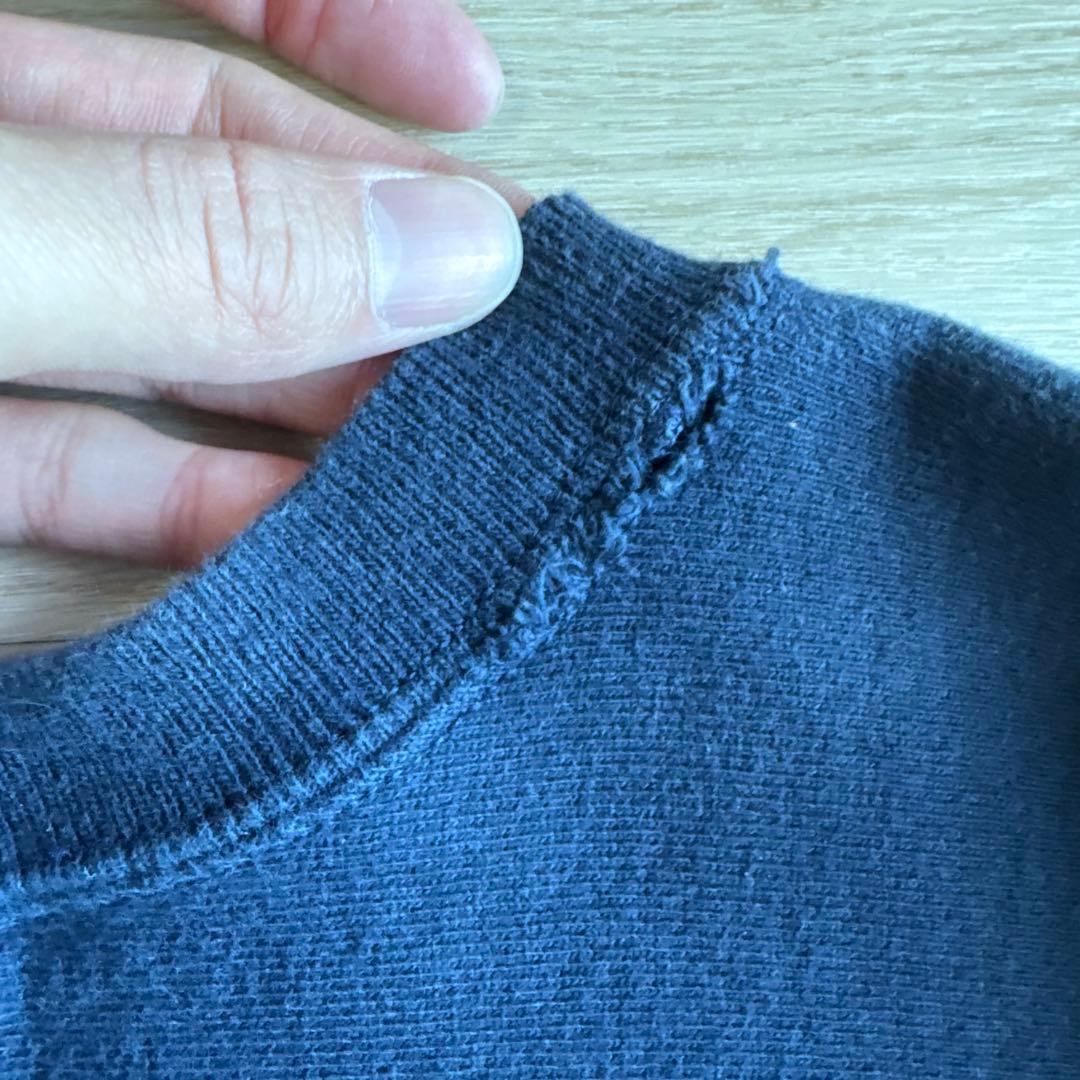 90s champion リバースウィーブ　目無し　ネイビー　メキシコ製　レア