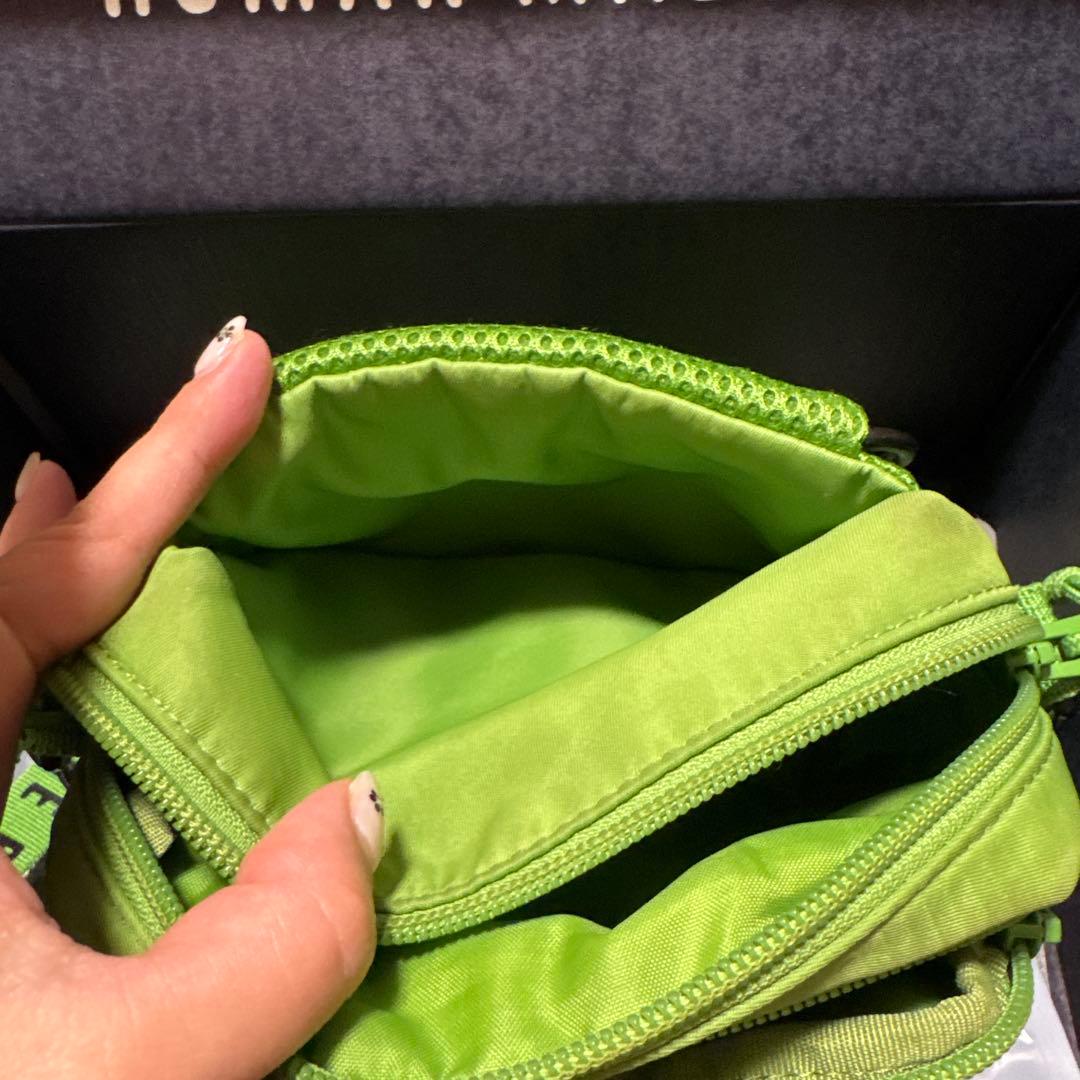 ふ*寝様 HUMANMADE グリーンショルダーバッグ