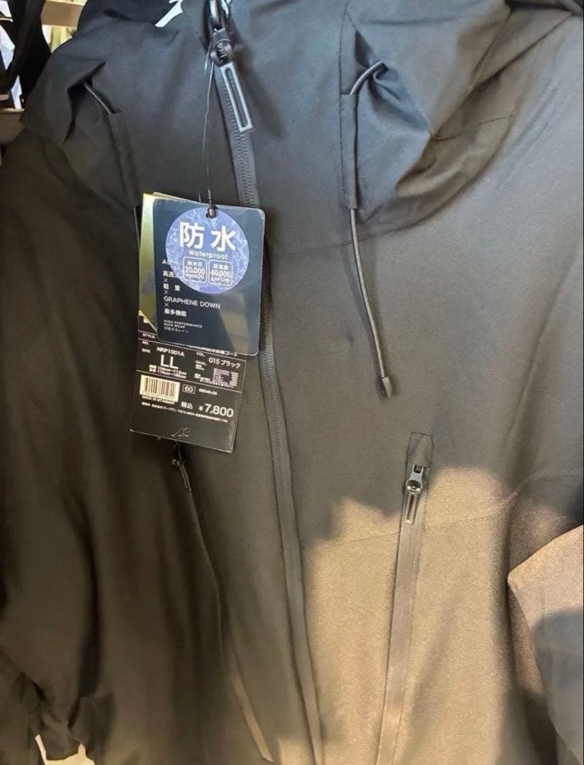 新品未使用　ワークマンイナレム(R)プレミアム防水防寒コート　ブラックサイズLL