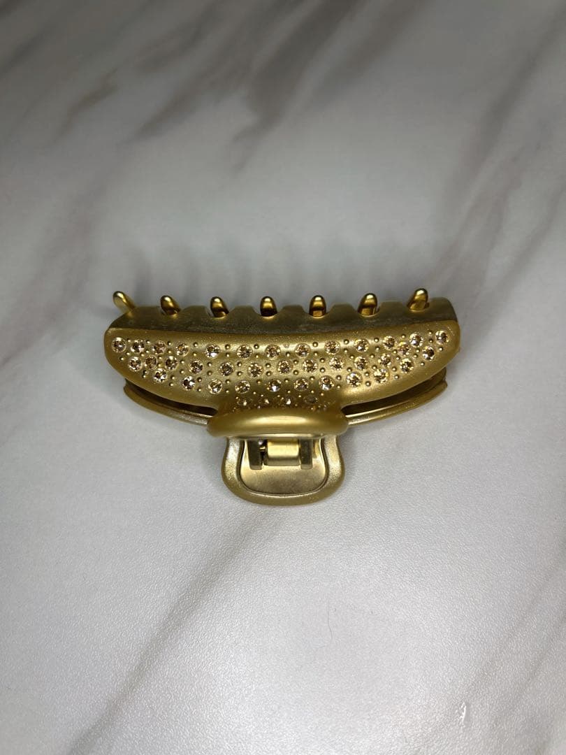 【ALEXANDRE DE PARIS】ゴールド ラインストーン ヘアクリップ