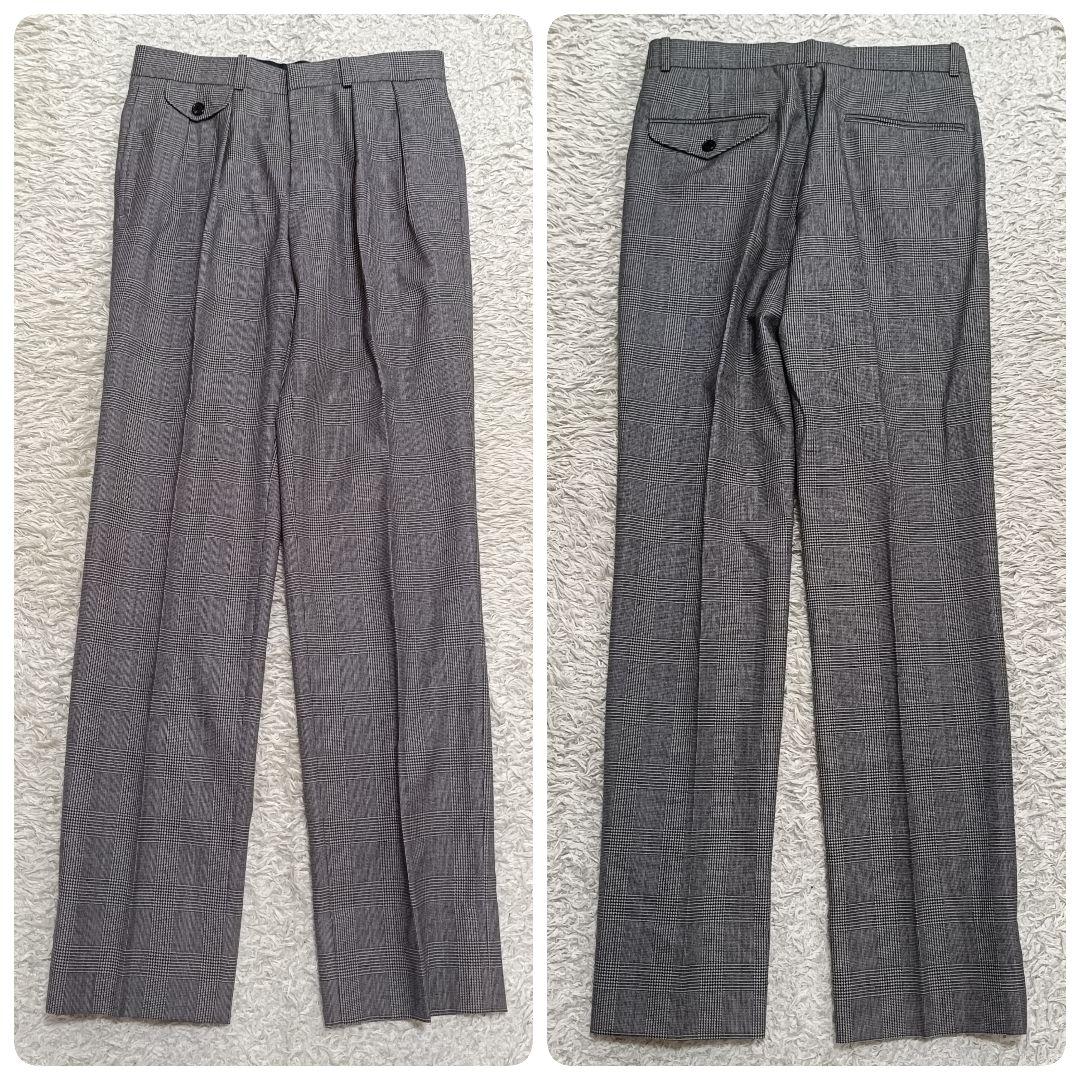 【極美品】ラルフローレン 紺ブレ スーツ 金ボタン グレンチェック柄 160