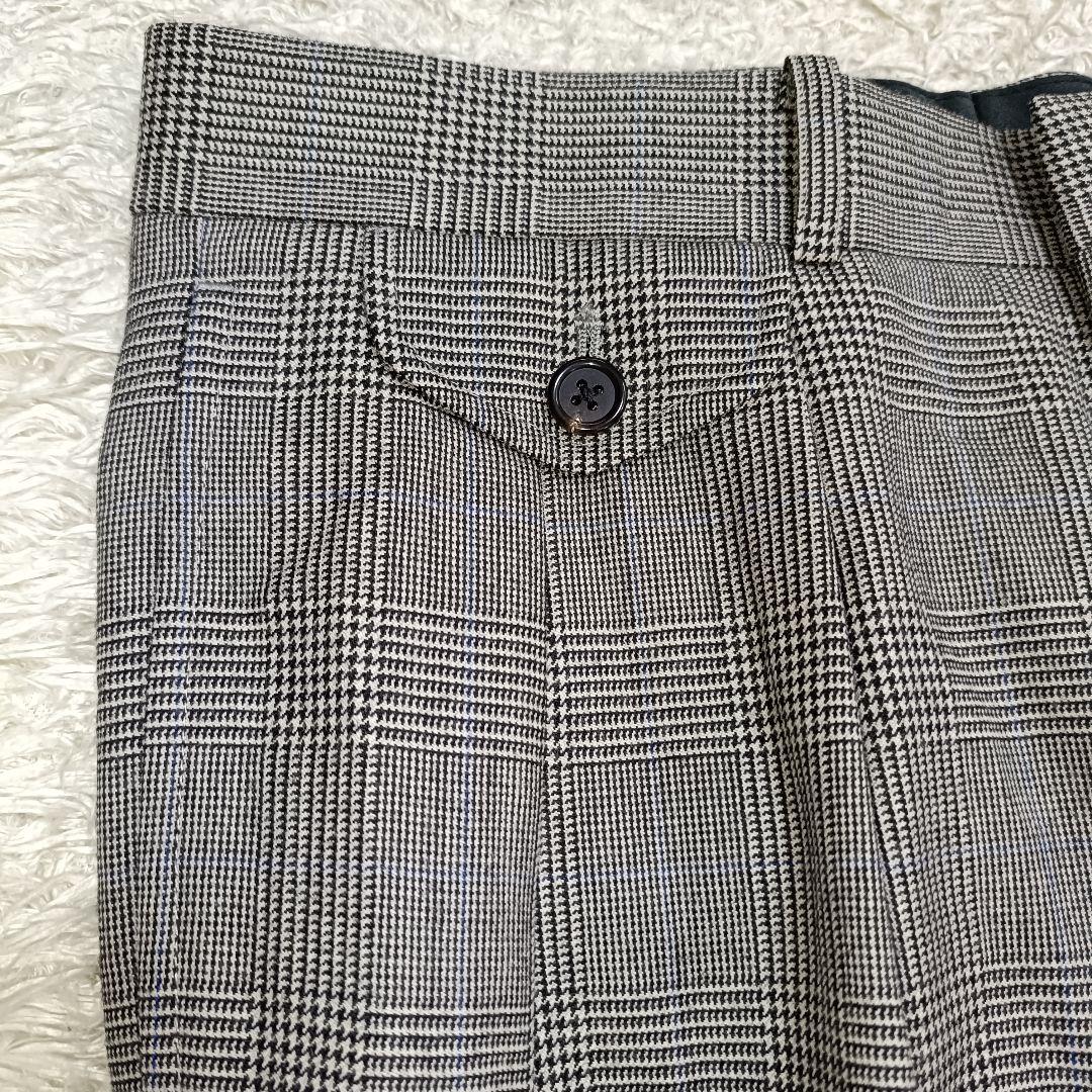 【極美品】ラルフローレン 紺ブレ スーツ 金ボタン グレンチェック柄 160