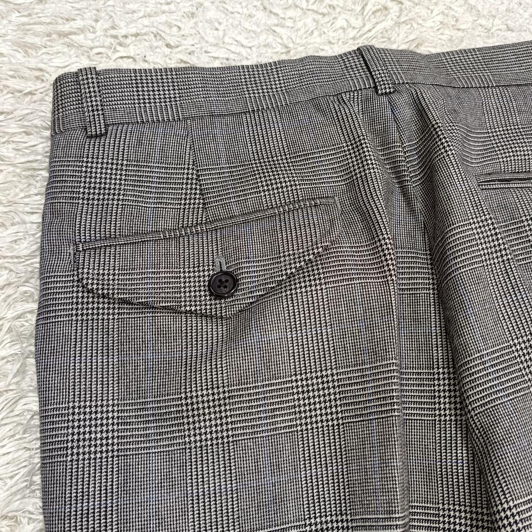 【極美品】ラルフローレン 紺ブレ スーツ 金ボタン グレンチェック柄 160