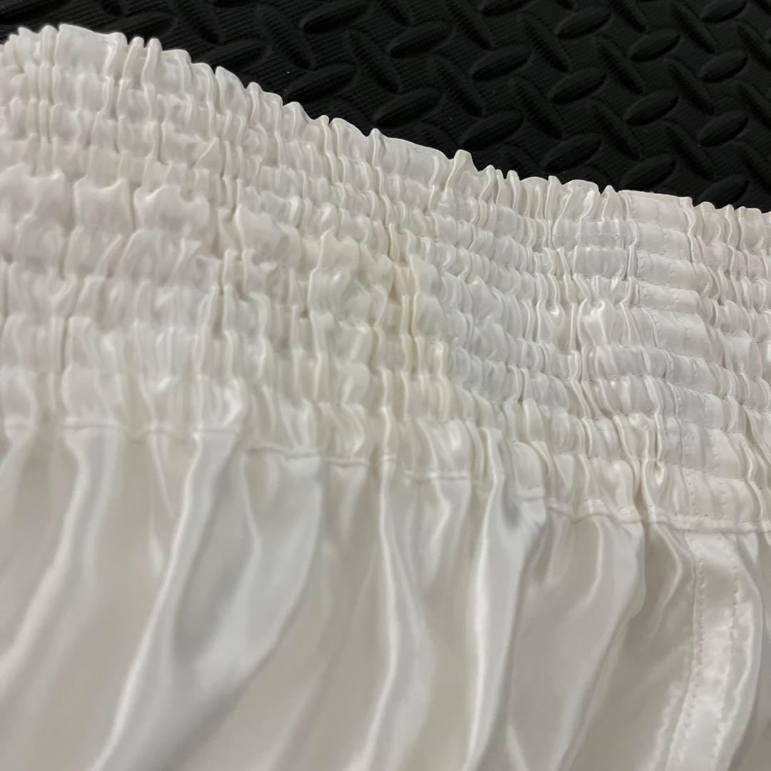 イサミ　ISAMI 格闘技　ボクシング　トランクス　ホワイト白　XL