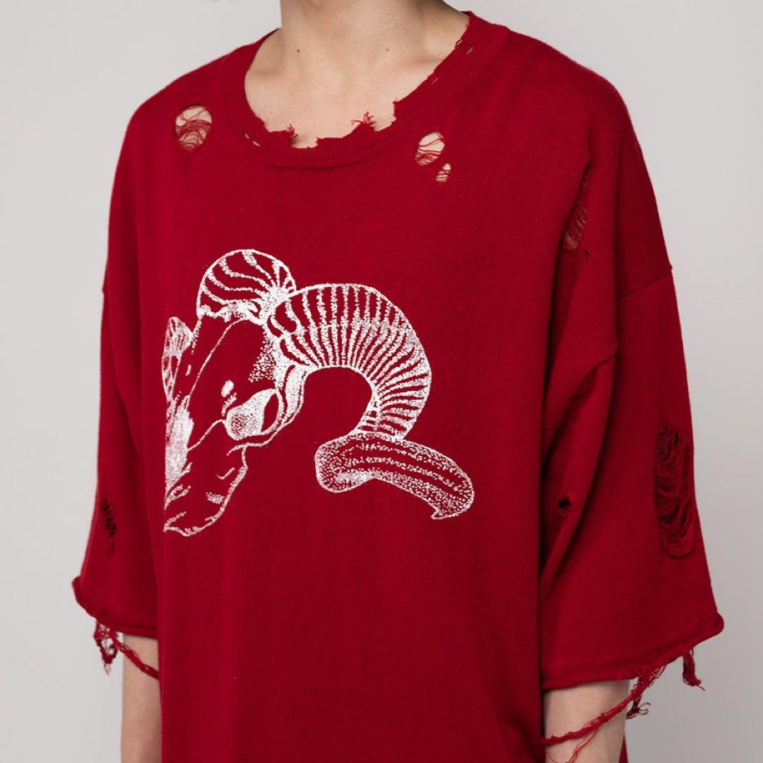 Printed Knit Tee [ G10TS024 ] Myne / マイン