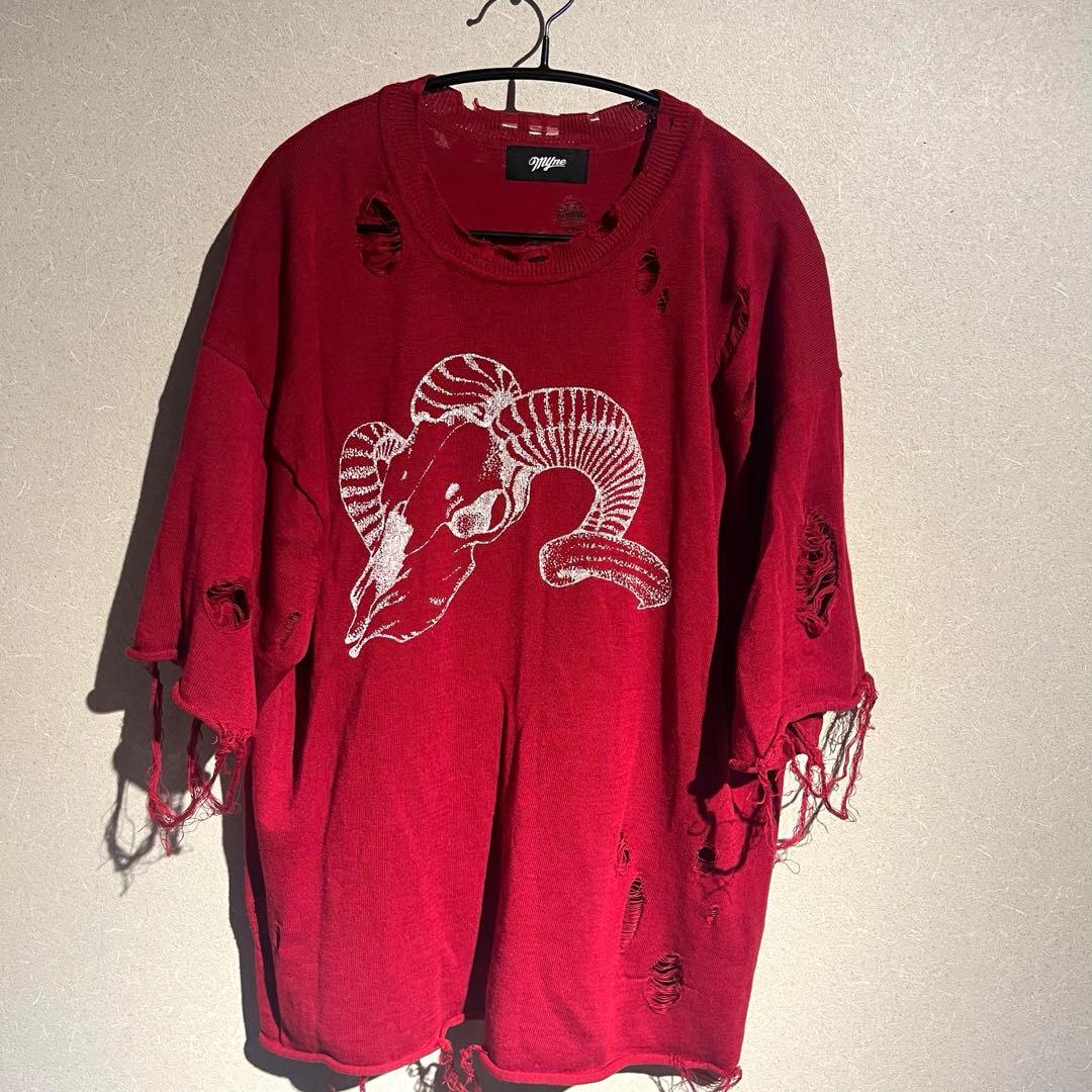 Printed Knit Tee [ G10TS024 ] Myne / マイン