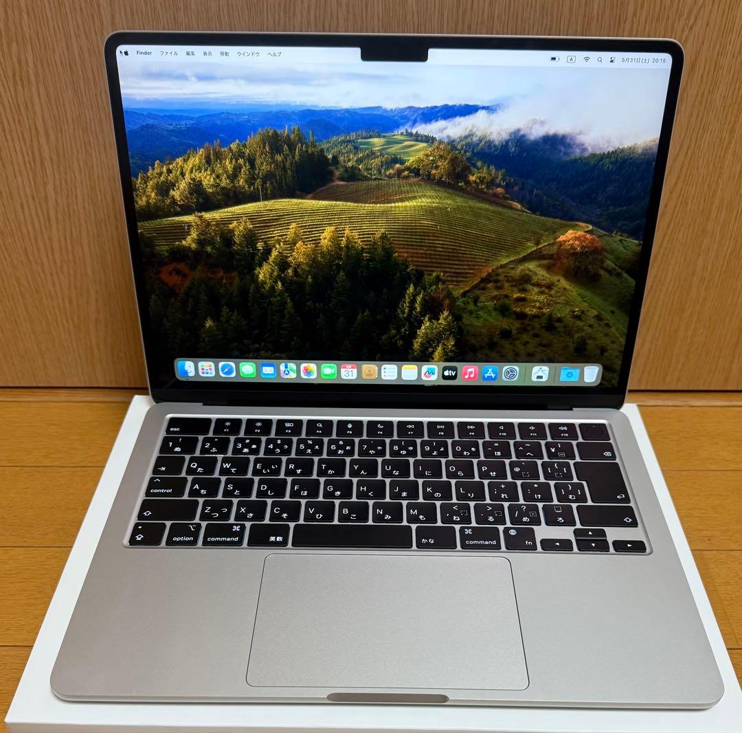 半使用近いMacbook Air M2-16-256-Office付き